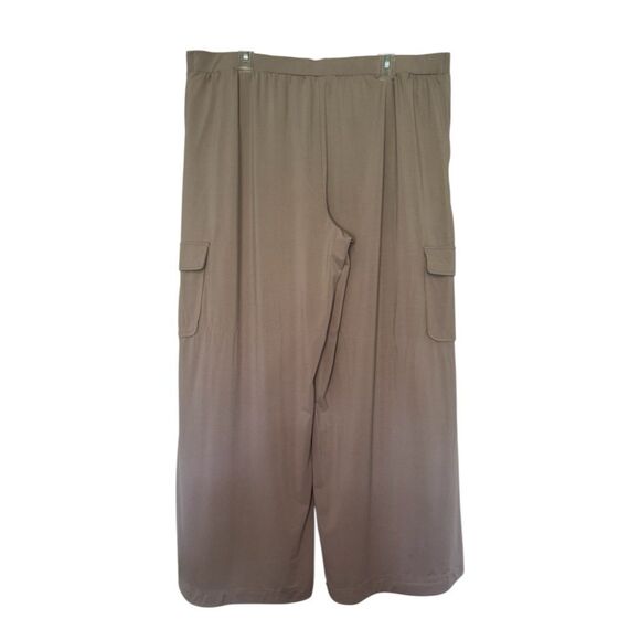 LISA RINNA collection women's size XL pull-on wide leg cargo travel lounge pants - Picture 2 of 9